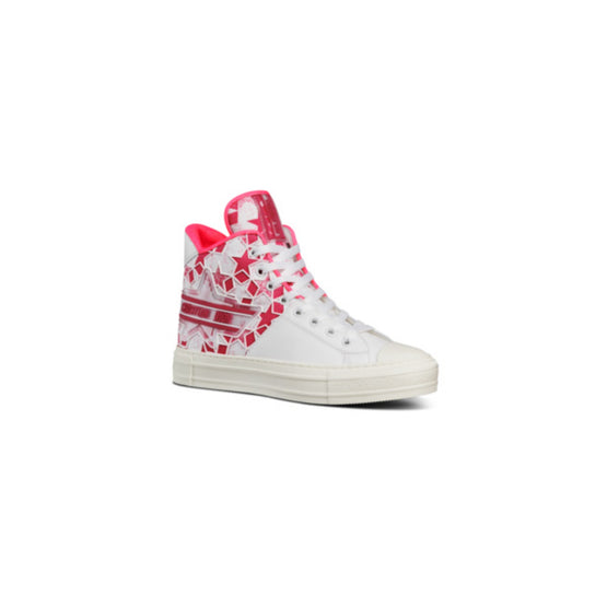 Women Walk'n'Dior Star Sneaker - White & Fuchsia