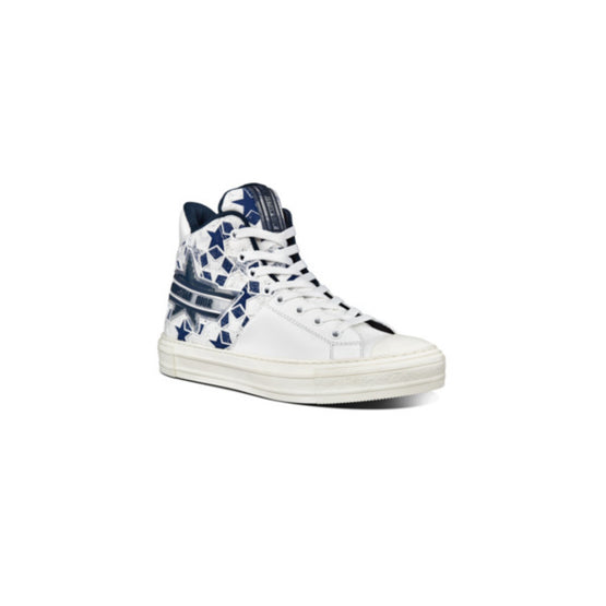 Women Walk'n'Dior Star Sneaker - White & Deep Blue
