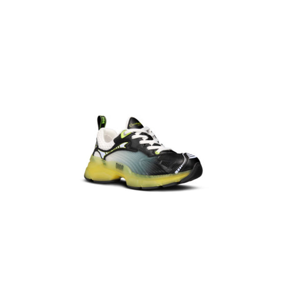 Women Dior Vibe Sneaker - Black & Yellow