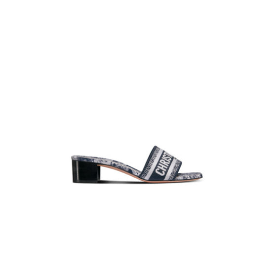 Women Dway Heeled Slide - Deep Blue