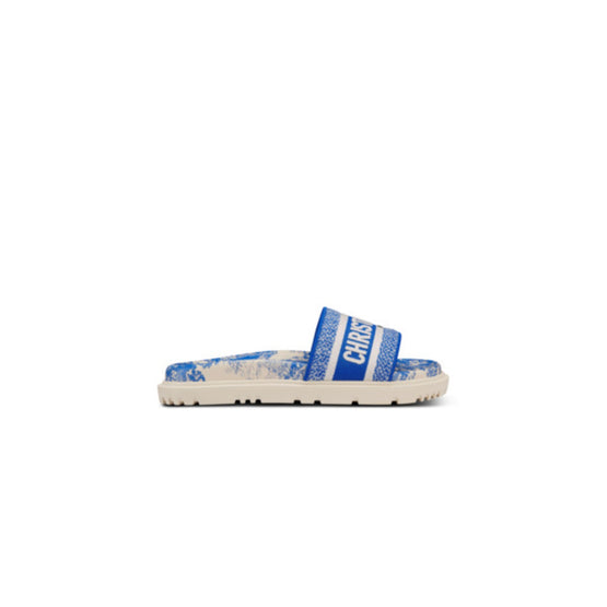 Women Dway Slide - White & Blue