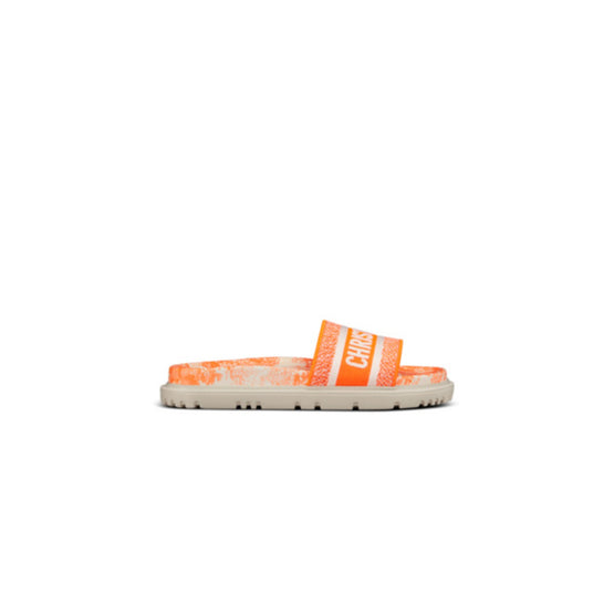 Women Dway Slide - White & Orange