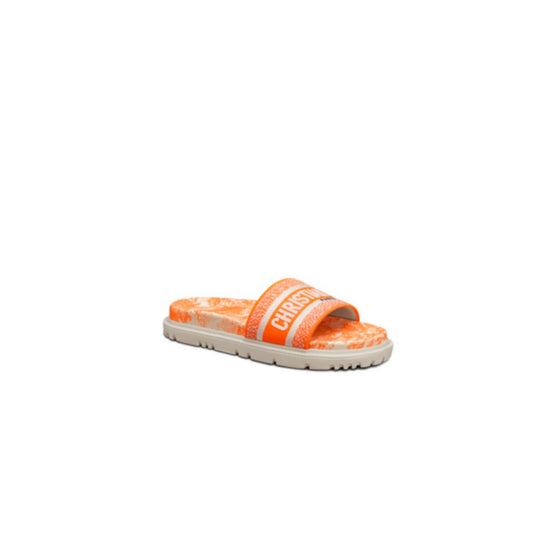 Women Dway Slide - White & Orange