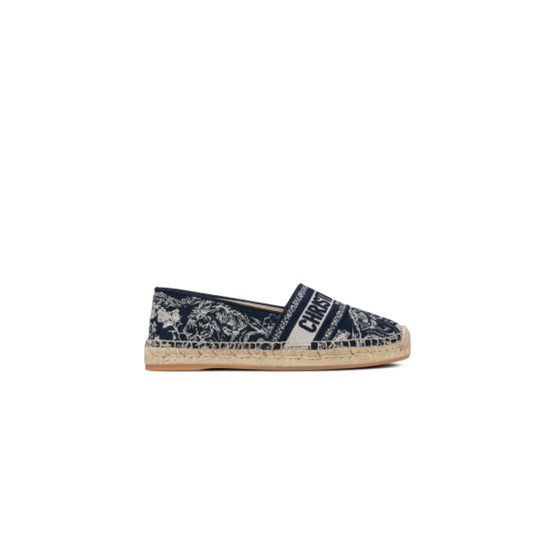 Women Dior Granville Espadrille - Off White & Deep Blue