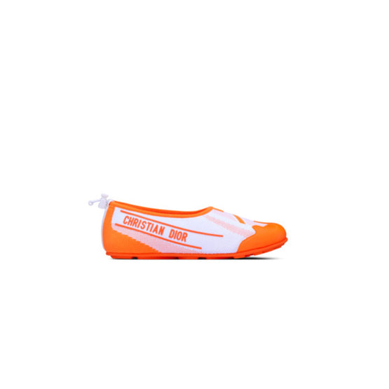 Women D-Game Ballerina Flat - White & Orange