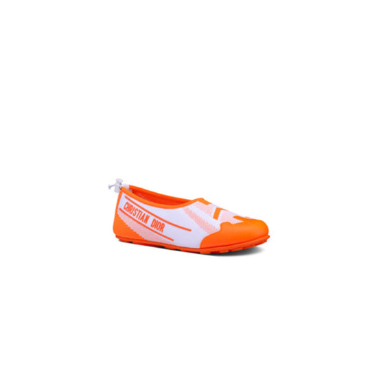 Women D-Game Ballerina Flat - White & Orange