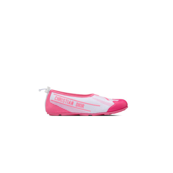 Women D-Game Ballerina Flat - White & Fuchsia