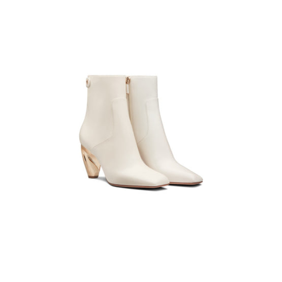 Women Dior Rhodes Heeled Ankle Boot - Off White