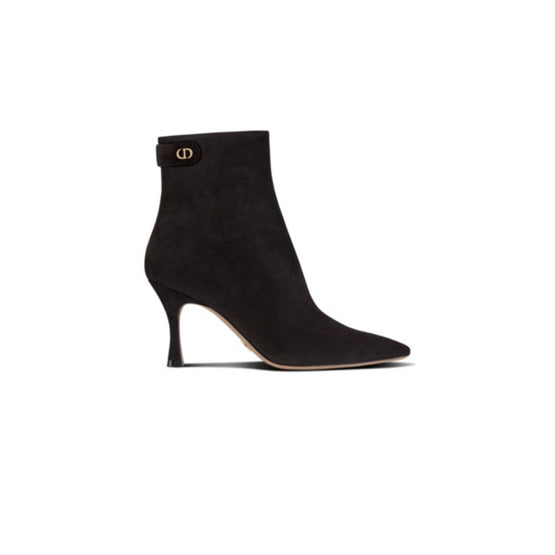 Women Dior Attract Heeled Ankle Boot - Noir