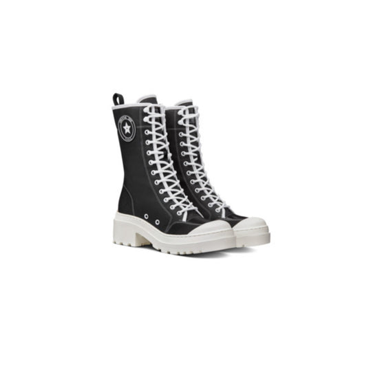Women D-Rise Boot - Black & White
