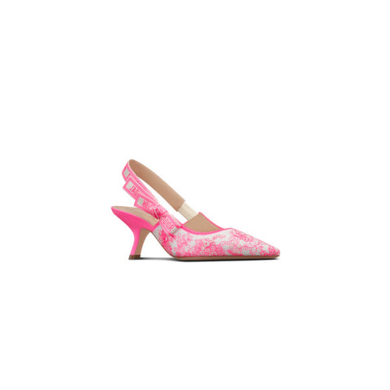 Women J'Adior Slingback Pump - White & Fuchsia