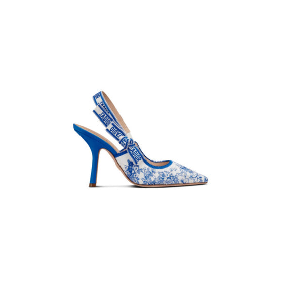 Women J'Adior Slingback Pump - White & Blue