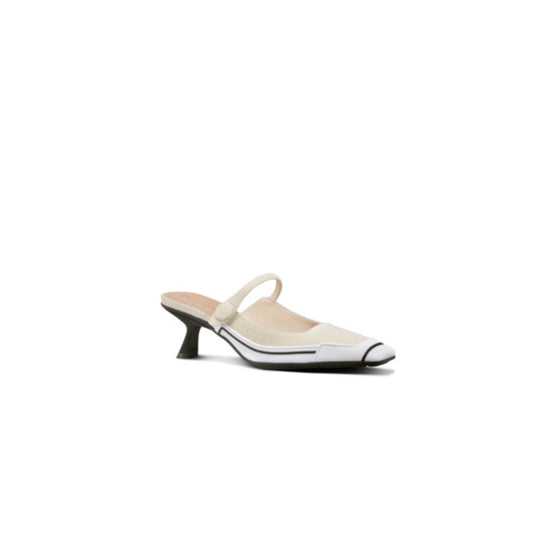 Women D-Motion Heeled Mule - Off White