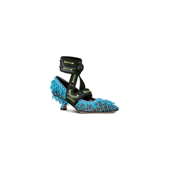 Women Dior 62-22 Pump - Black & Blue