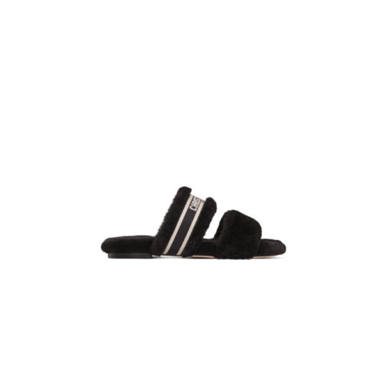 Women Dior Chez Moi Slide - Black & Off White