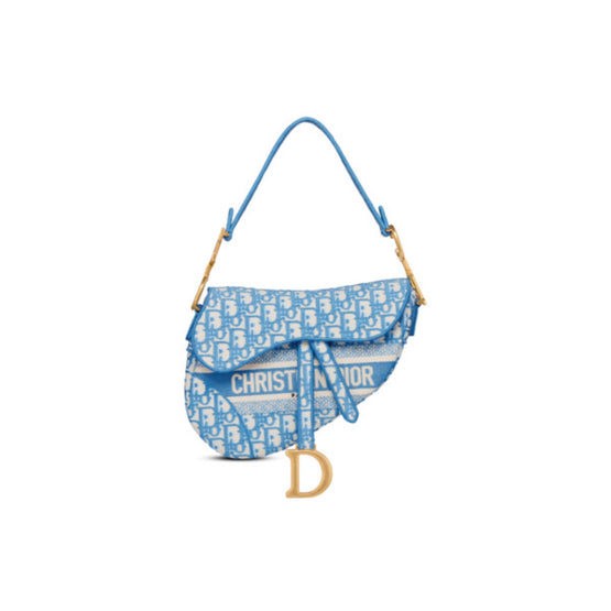 Women Saddle Bag - Turquoise/Multicolor