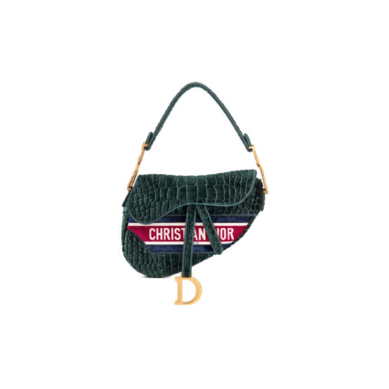 Women Saddle Bag - Vert/Multicolor