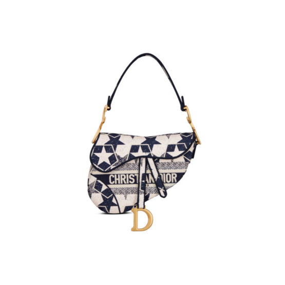 Women Saddle Bag - Bleu/Multicolor