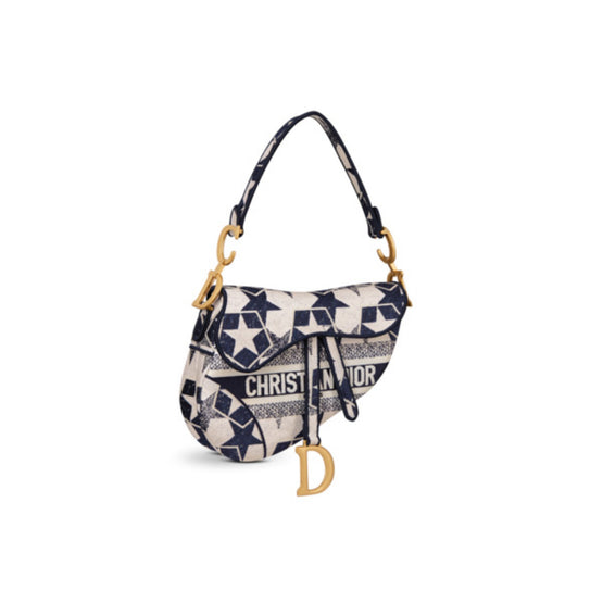 Women Saddle Bag - Bleu/Multicolor