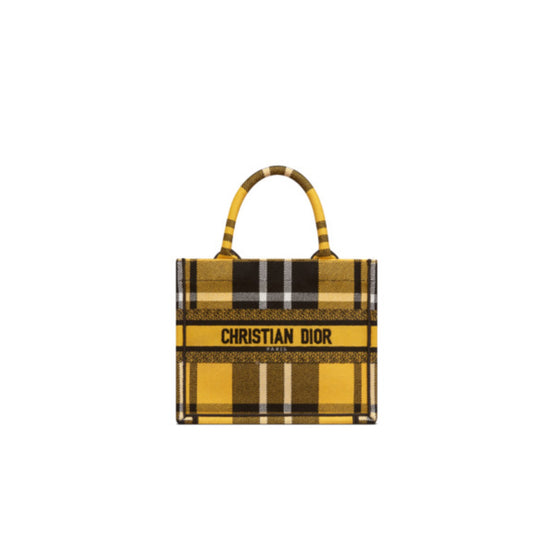 Women Small Dior Book Tote - Jaune/Noir