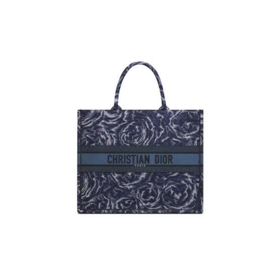 Women Large Dior Book Tote - Bleu/Multicolor
