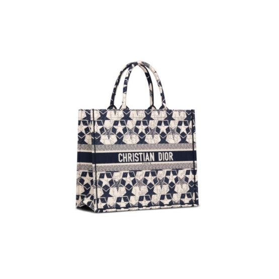 Women Large Dior Book Tote - Bleu/Multicolor