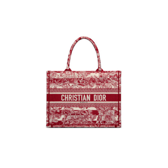 Women Medium Dior Book Tote - Bordeaux/Multicolor 2
