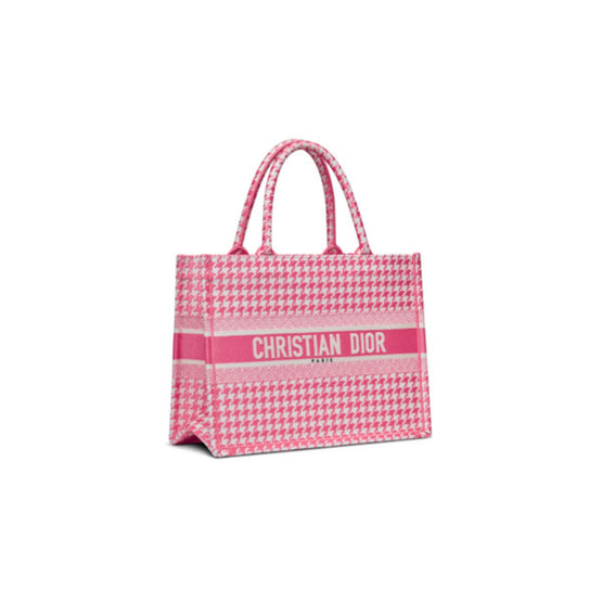 Women Medium Dior Book Tote - Fuchsia Multi