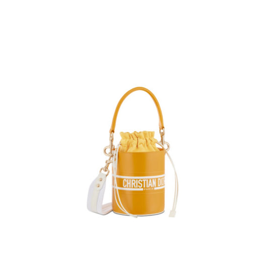Women Small Dior Vibe Bucket Bag - Jaune/Multicolor