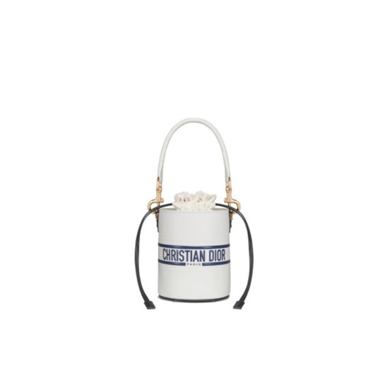 Women Small Dior Vibe Bucket Bag - Blanc/Multicolor