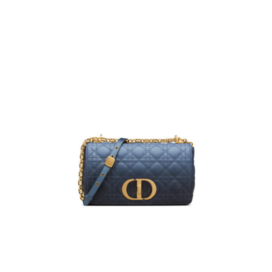 Women Medium Dior Caro Bag - Bleu/Multicolor