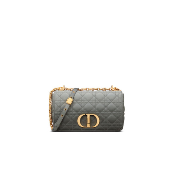 Women Medium Dior Caro Bag - Gris/Multicolor