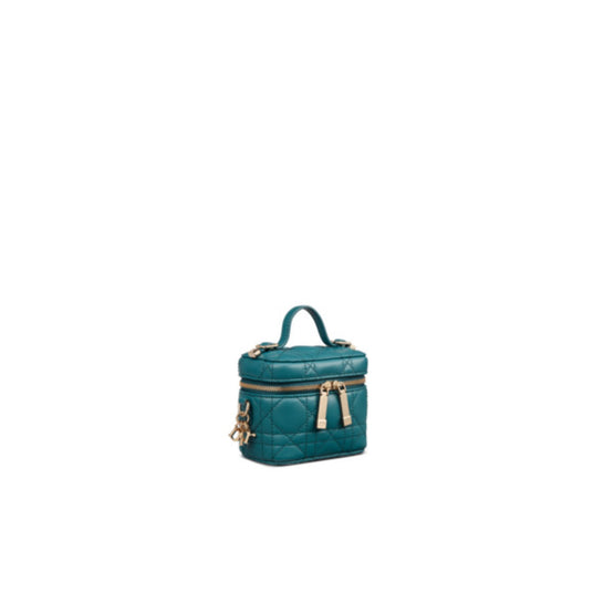 Women Micro Lady Dior Vanity Case - Deep Ocean