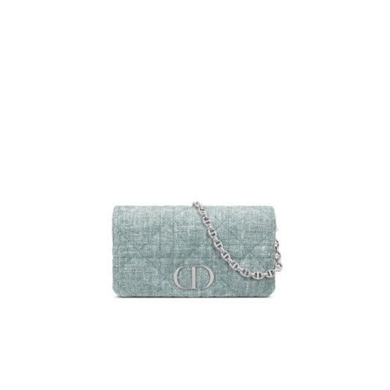 Women Mini Dior Caro Macrocannage Bag - Vert/Multicolor