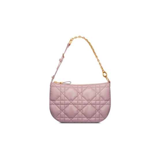 Women Mini Dior Caro Tulip Bag - Old Rose