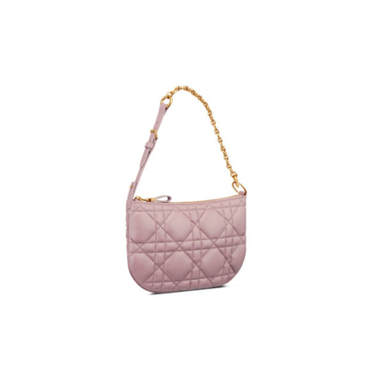 Women Mini Dior Caro Tulip Bag - Old Rose
