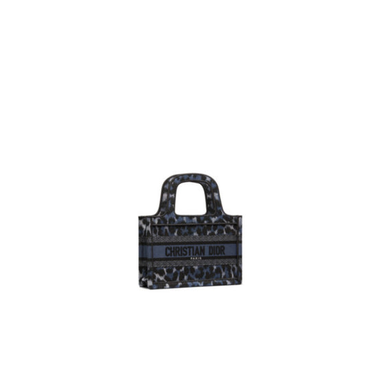 Women Mini Dior Book Tote - Blue/Multicolor 2
