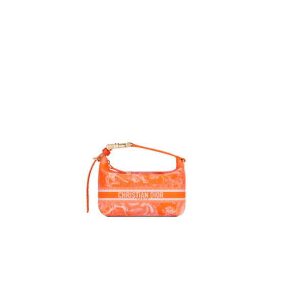 Women Small DiorTravel Nomad Pouch - Orange/Multicolor